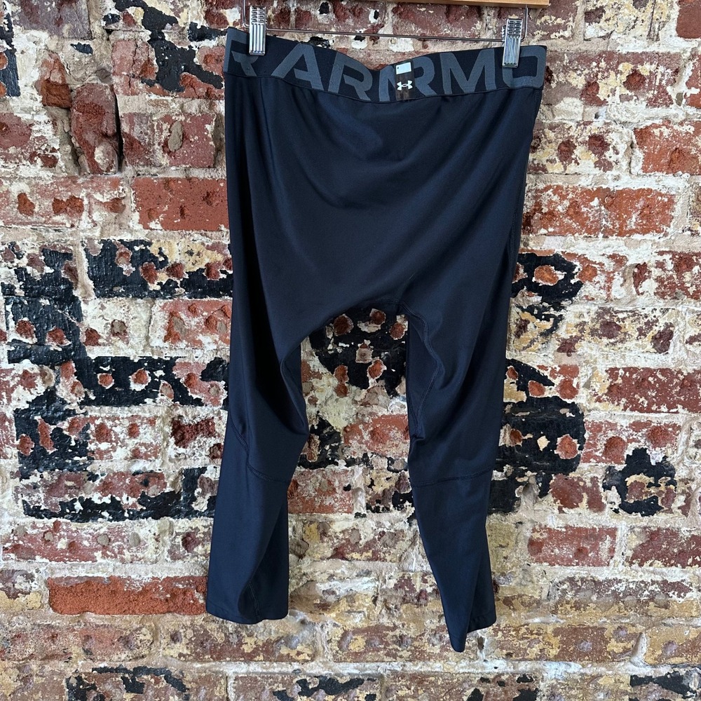 Under Armour Mens Large Black Pants Base Layer Compression - Picture 4 of 11